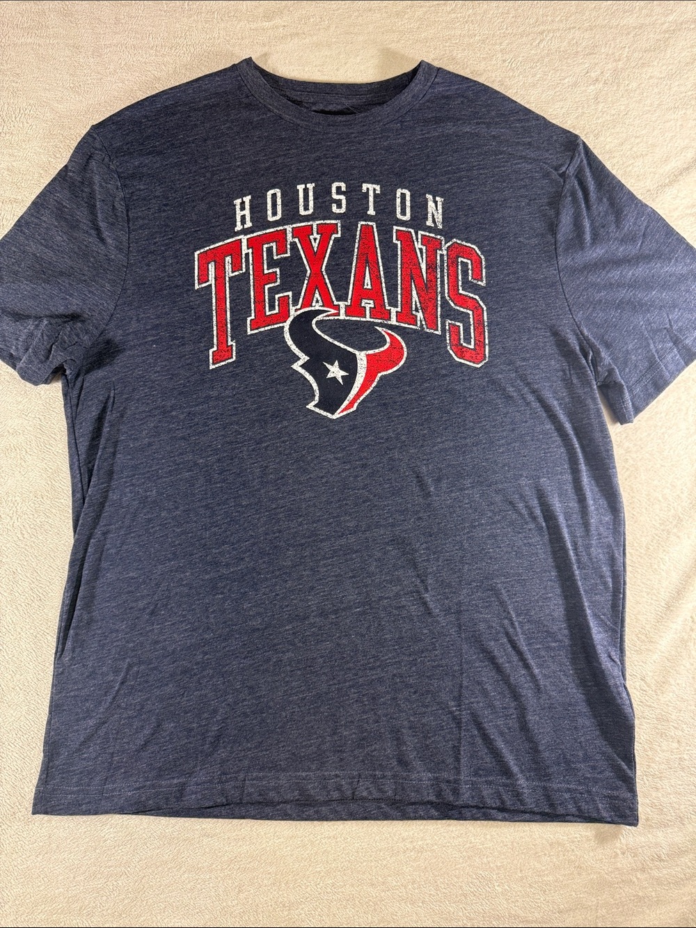 Houston Texans Men's Navy Logo T-Shirt XL Triblend
